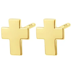 Ohrstecker | Hey Happiness Glaube Ohrstecker 14K Gold