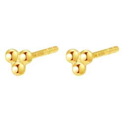 Ohrstecker | Hey Happiness Glint Triad Ohrstecker 14K Gold