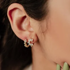 Earring Stack Sets | Hey Happiness Glitter Duo Ohrringe Set aus Sterlingsilber