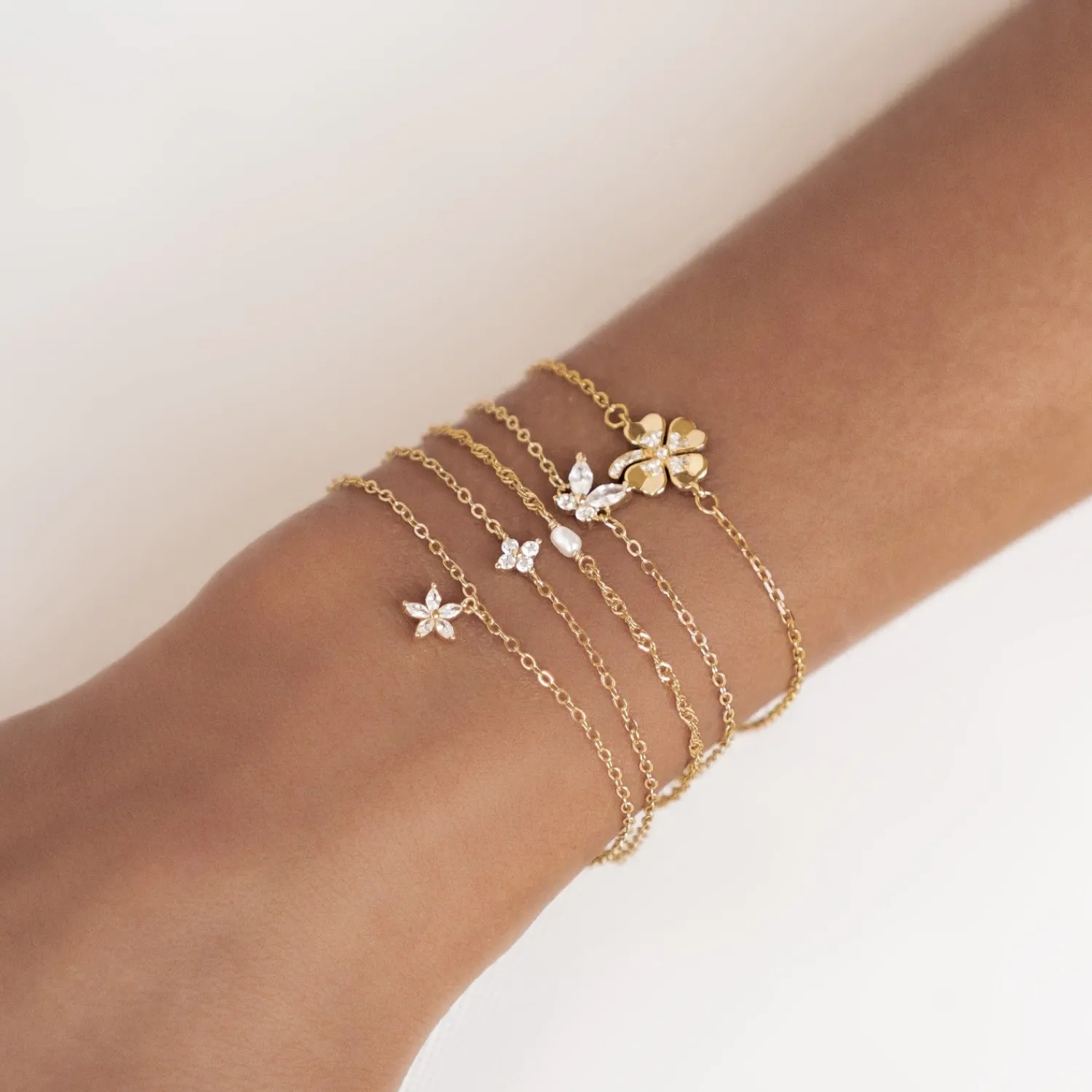 Charm Armbänder | Hey Happiness Gänseblümchen Armband Sterlingsilber