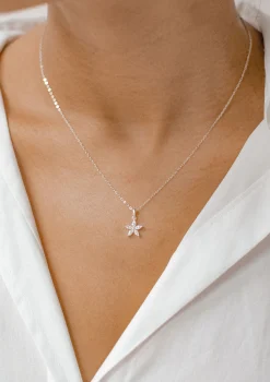 Filigrane Ketten | Hey Happiness Gänseblümchen Kette mit Schmucksteinen Sterlingsilber Silver