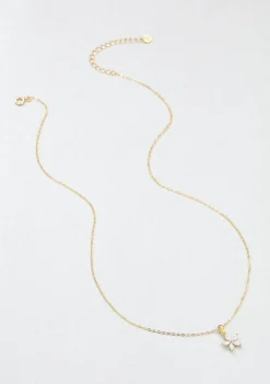 Filigrane Ketten | Hey Happiness Gänseblümchen Kette mit Schmucksteinen Sterlingsilber in Gold