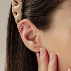 Piercings | Ohrstecker | Hey Happiness Gänseblümchen Ohrpiercing Sterlingsilber