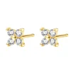 Ohrstecker | Hey Happiness Gänseblümchen Ohrstecker Sterlingsilber in Gold