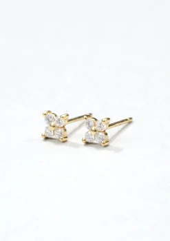 Ohrstecker | Hey Happiness Gänseblümchen Ohrstecker Sterlingsilber in Gold