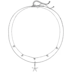 Necklace Sets | Hey Happiness Gänseblümchen und Schmetterling Ketten Set Silber Silver