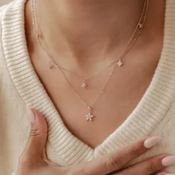 Necklace Sets | Hey Happiness Gänseblümchen und Schmetterling Ketten Set in Gold