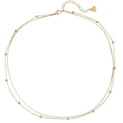 Filigrane Ketten | Hey Happiness Kette Mehrreihig Gold