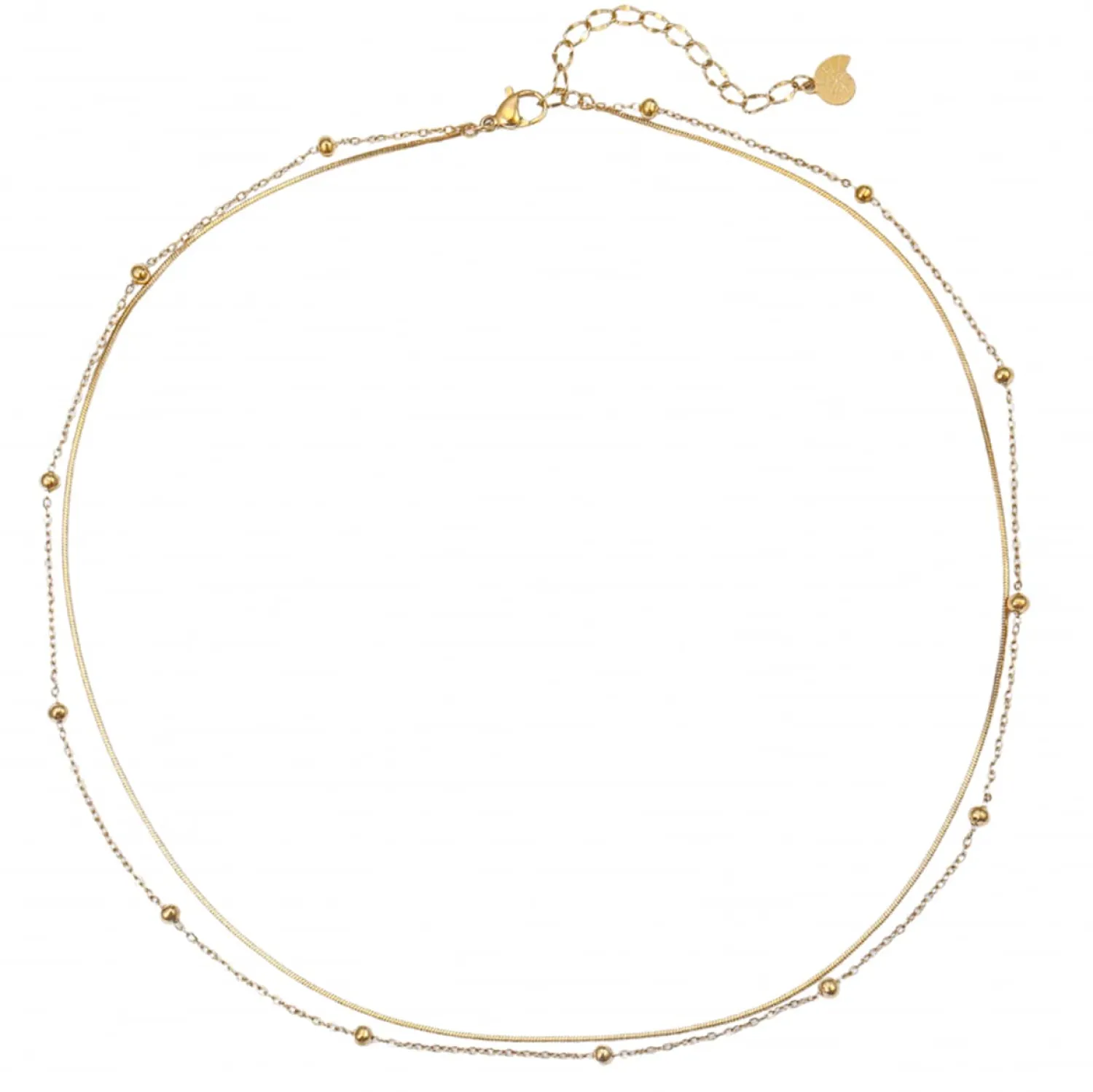 Filigrane Ketten | Hey Happiness Kette Mehrreihig Gold