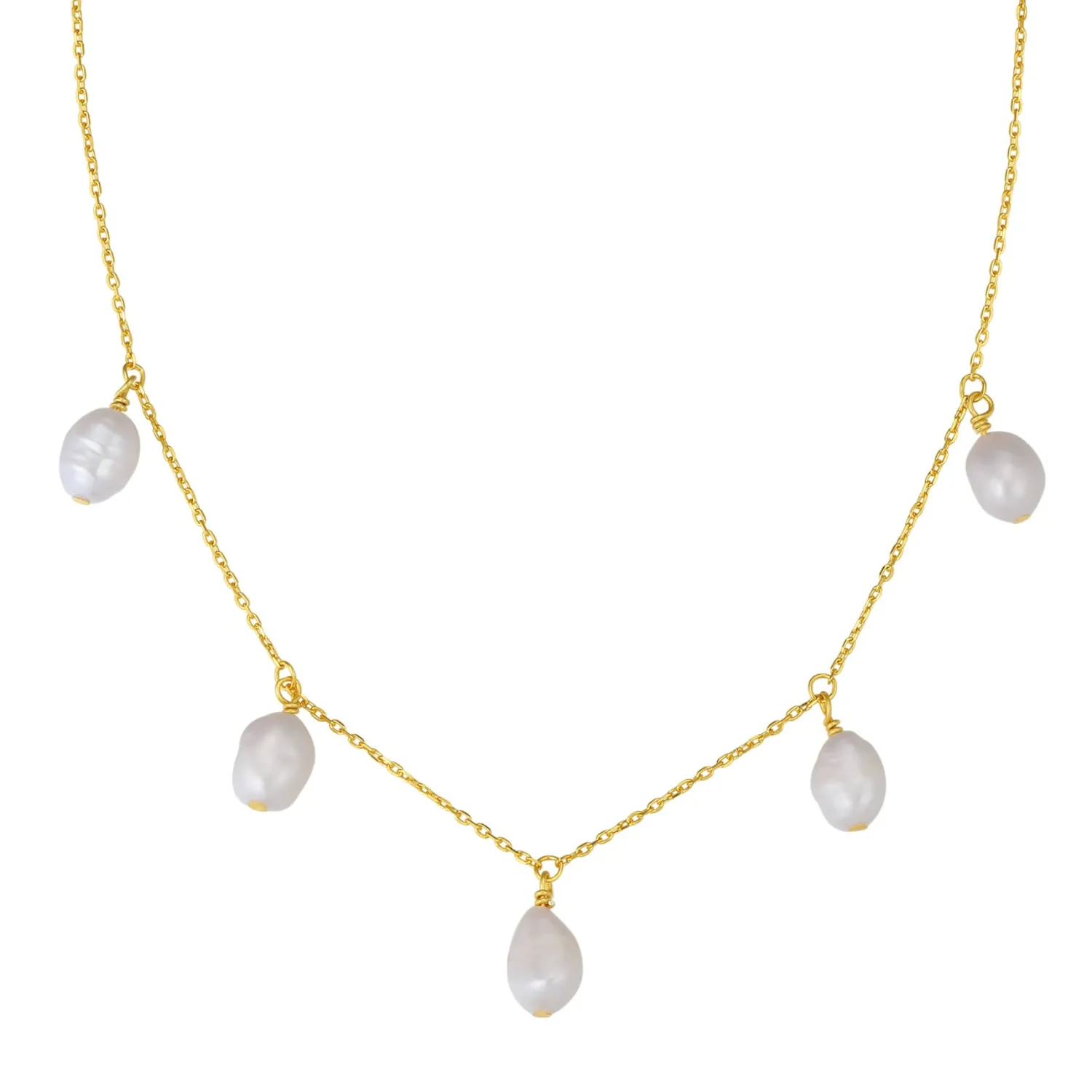 Perlenketten | Hey Happiness Grace Perlen Charms Kette aus Sterlingsilber