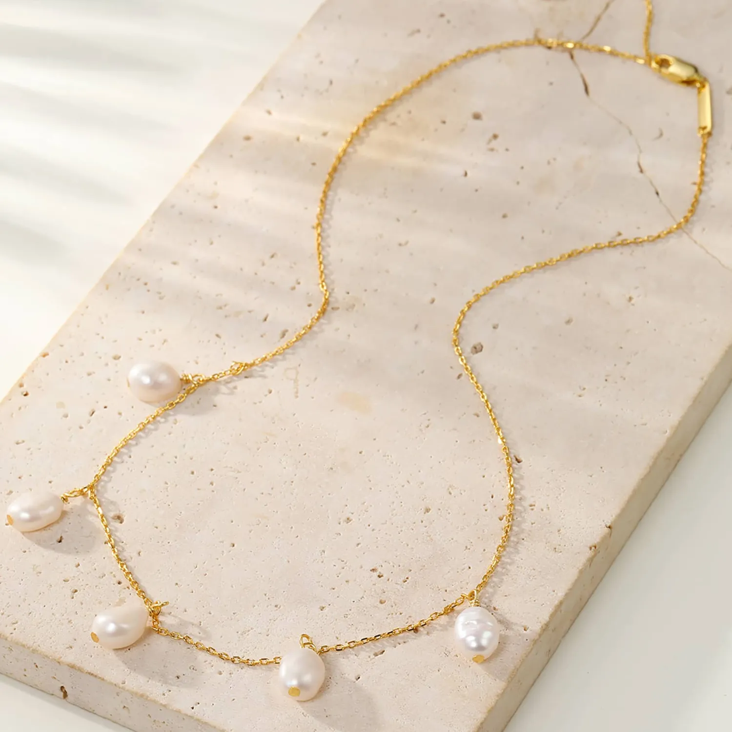 Perlenketten | Hey Happiness Grace Perlen Charms Kette aus Sterlingsilber