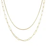 Statement Ketten | Hey Happiness Großgliedrige Kette Mehrreihig Gold