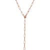 Lariat Necklaces | Statement Ketten | Hey Happiness Großgliedrige Kette Y Rosegold Rose Gold
