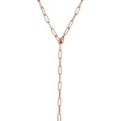 Lariat Necklaces | Statement Ketten | Hey Happiness Großgliedrige Kette Y Rosegold Rose Gold