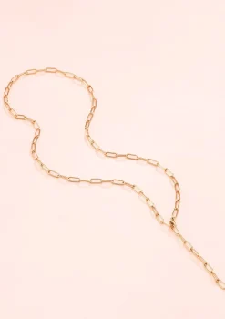 Lariat Necklaces | Statement Ketten | Hey Happiness Großgliedrige Kette Y Rosegold Rose Gold