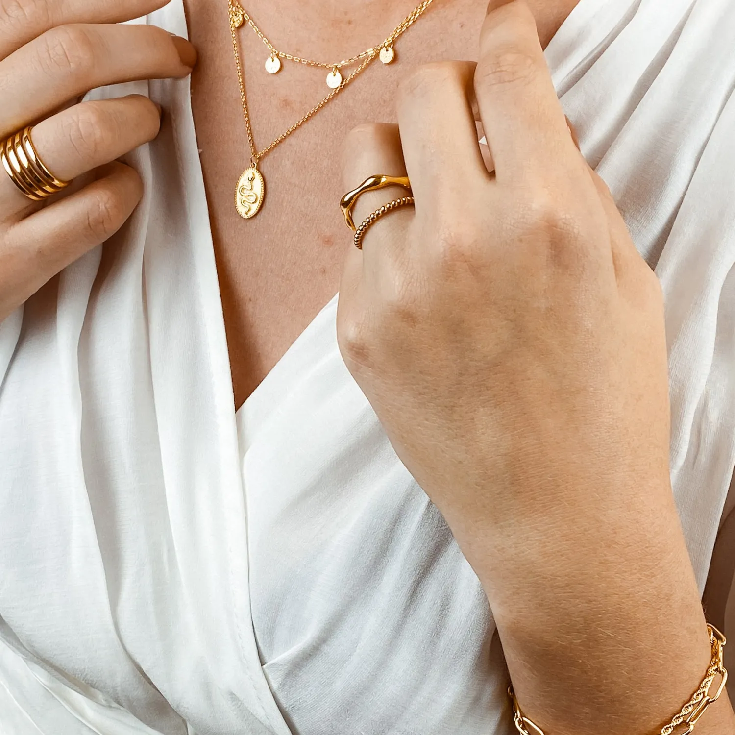 Ketten Armbänder | Hey Happiness Großgliedriges Armband Gold