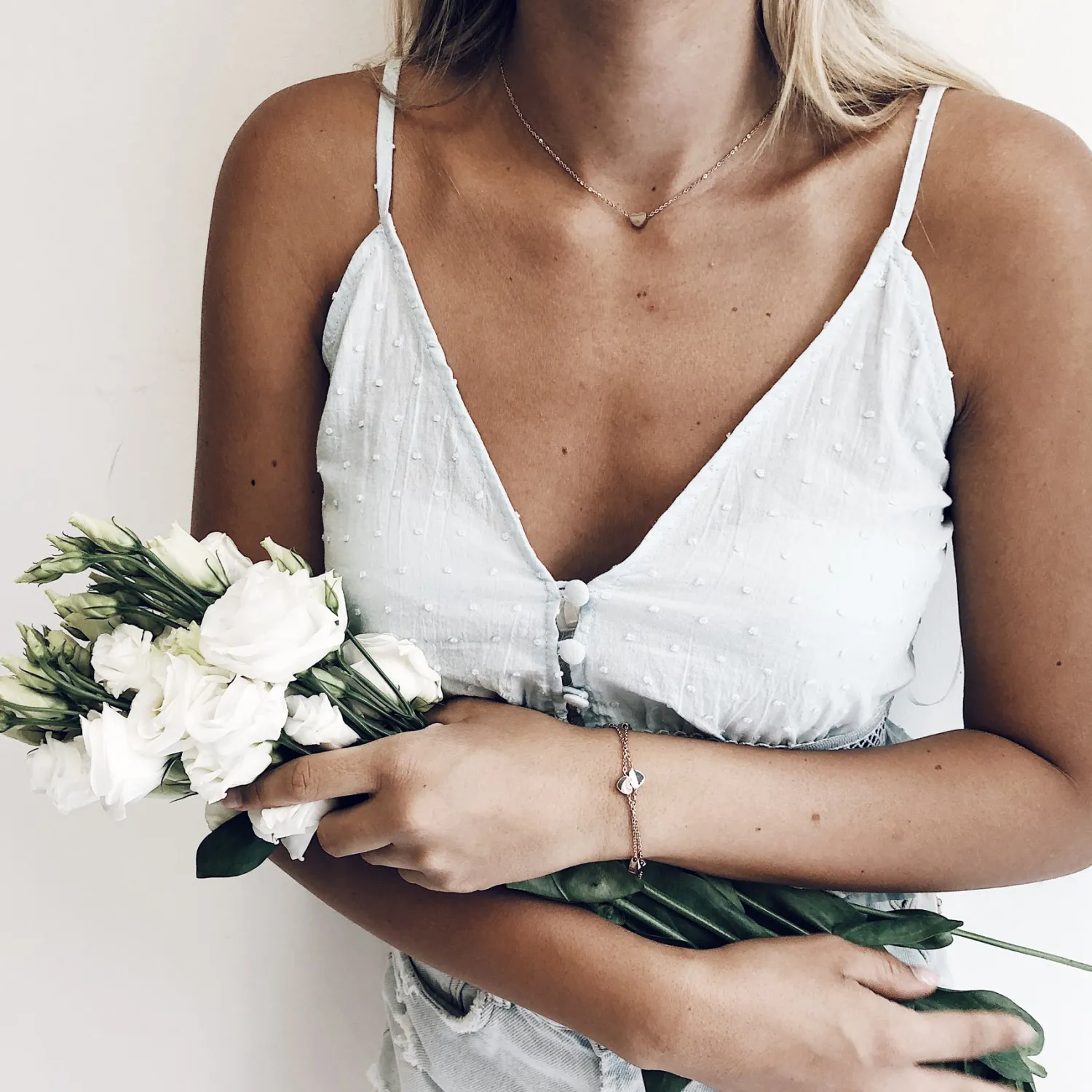 Filigrane Ketten | Hey Happiness Halskette mit Anhänger „Sweetheart“ in Roségold Rose Gold