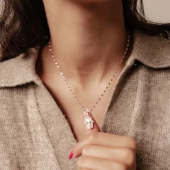 Anhänger | Filigrane Ketten | Hey Happiness Hamsa Hand Anhänger Halskette für Schutz aus Sterlingsilber
