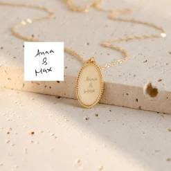 Anhänger | Filigrane Ketten | Hey Happiness Handschrift Anhänger Kette aus Sterlingsilber