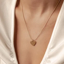 Lariat Necklaces | Filigrane Ketten | Hey Happiness Herz Anhänger Schlangen-Kette Wasserfest