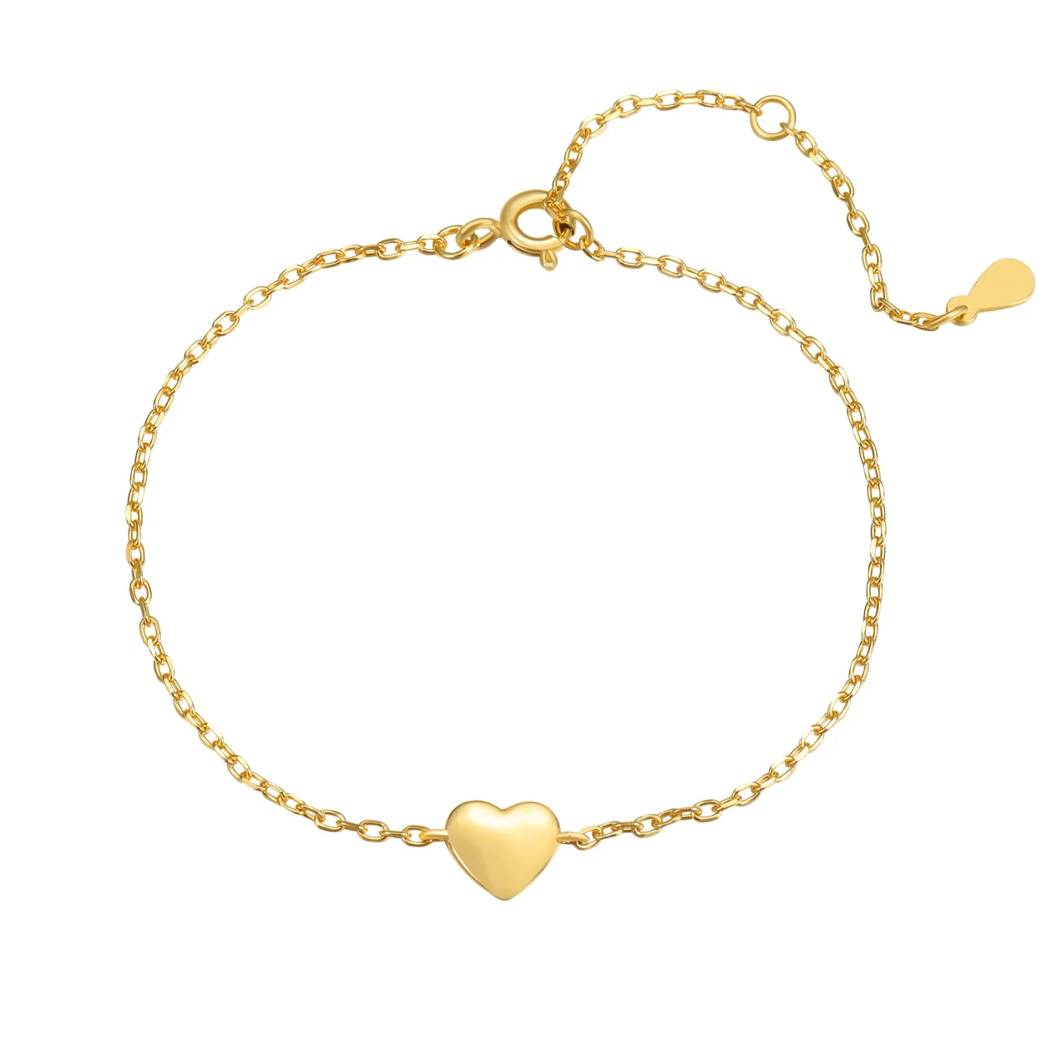 Charm Armbänder | Hey Happiness Herz Armband Love Sterlingsilber