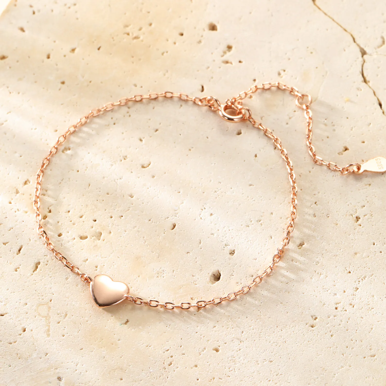 Charm Armbänder | Hey Happiness Herz Armband Love Sterlingsilber