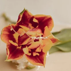 Filigrane Ketten | Hey Happiness Herz Charm Mama Halskette aus Sterlingsilber
