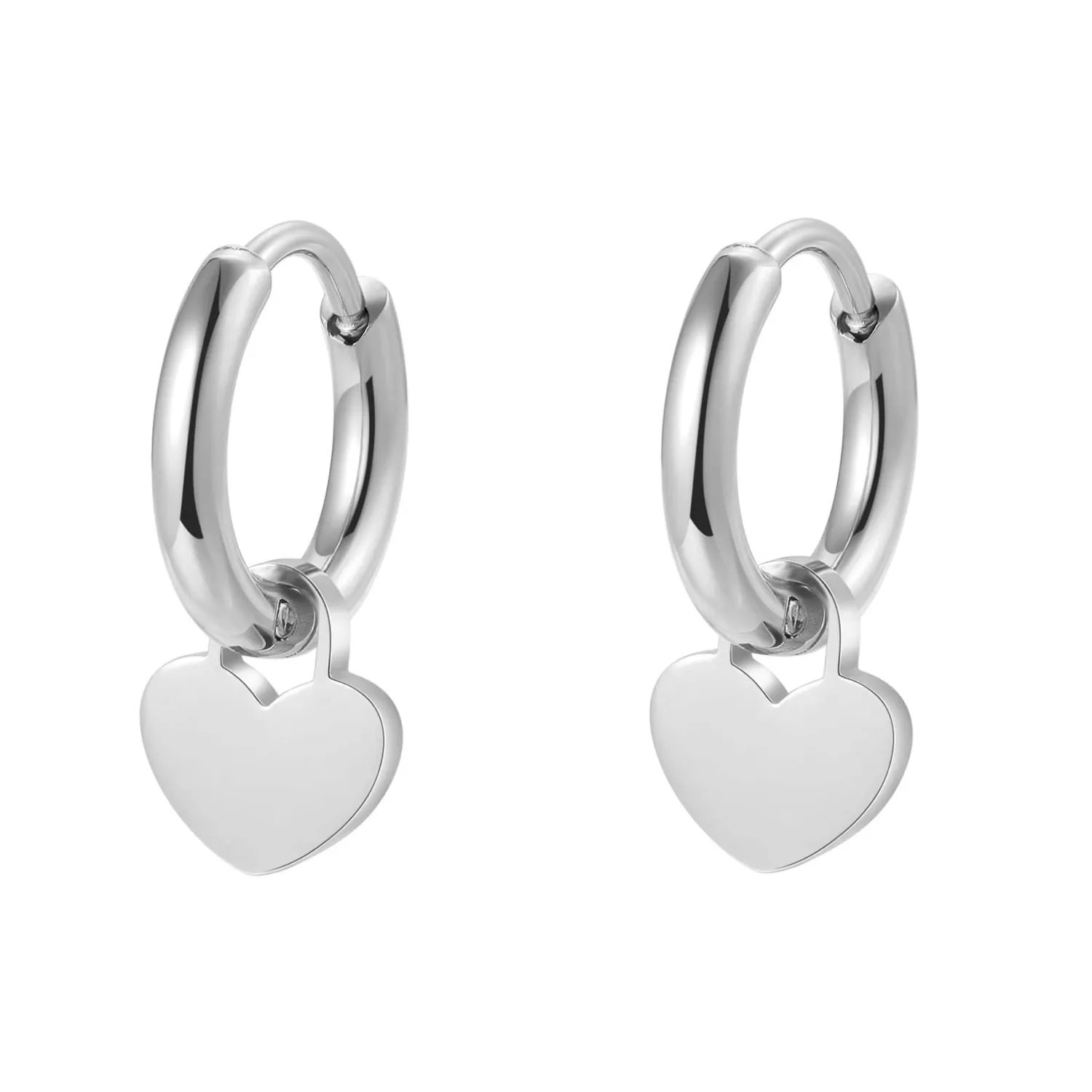 Huggie Ohrringe | Creolen | Hey Happiness Herz Huggie Ohrringe aus Edelstahl