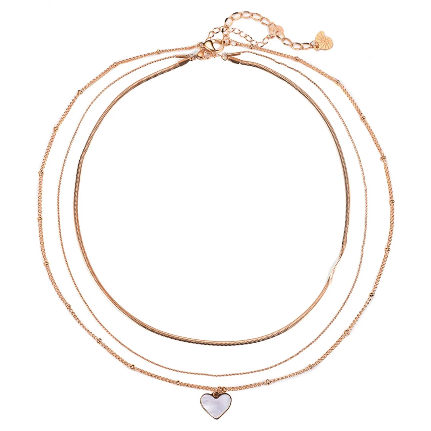 Necklace Sets | Hey Happiness Herz Layering Ketten Set