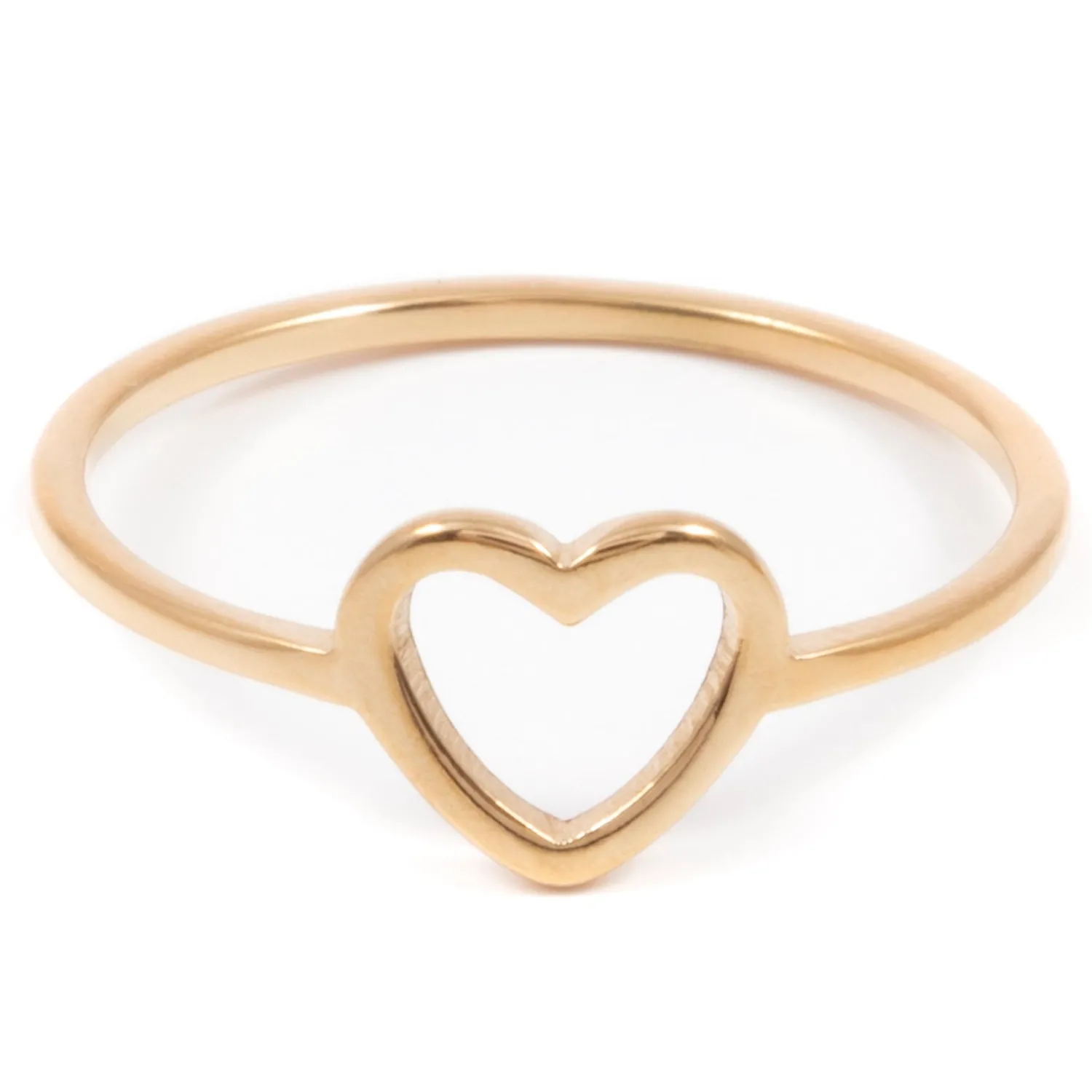 Schlichte Ringe | Hey Happiness Herz Ring in Gold