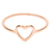 Schlichte Ringe | Hey Happiness Herz Ring in Rosegold Rose Gold