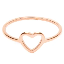 Schlichte Ringe | Hey Happiness Herz Ring in Rosegold Rose Gold