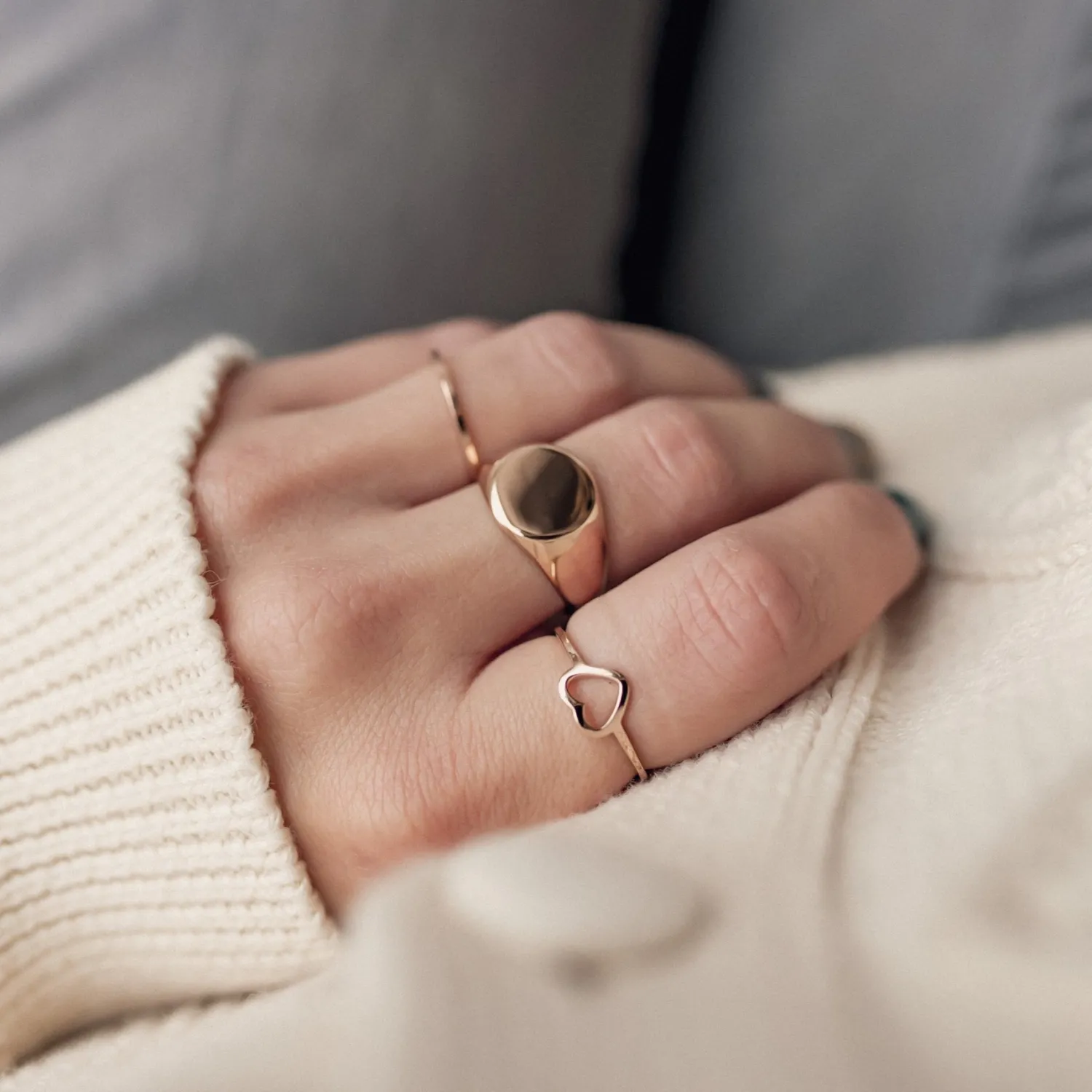 Schlichte Ringe | Hey Happiness Herz Ring in Rosegold Rose Gold