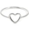 Schlichte Ringe | Hey Happiness Herz Ring in Silber Silver