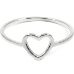 Schlichte Ringe | Hey Happiness Herz Ring in Silber Silver