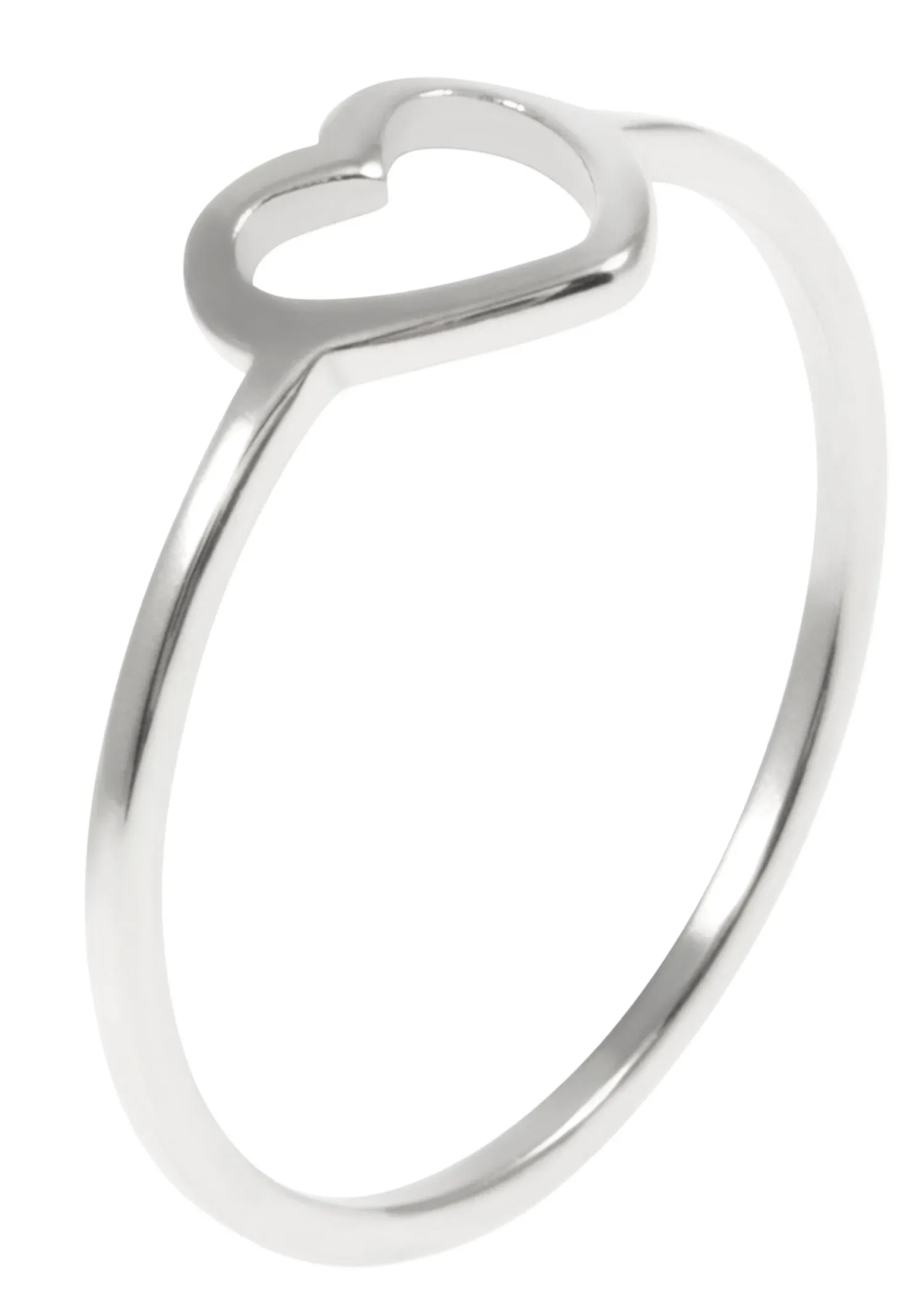 Schlichte Ringe | Hey Happiness Herz Ring in Silber Silver
