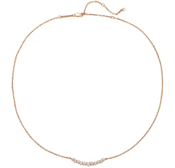 Filigrane Ketten | Hey Happiness Herz Tennis Halskette aus Sterlingsilber