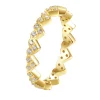 Auffällige Ringe | Hey Happiness Herzchen Ring Sterlingsilber in Gold