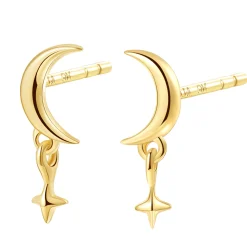 Ohrstecker | Hey Happiness Himmelsgestirne Ohrstecker 9K Gold