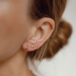 Ohrstecker | Hey Happiness Himmelsgestirne Ohrstecker 9K Gold
