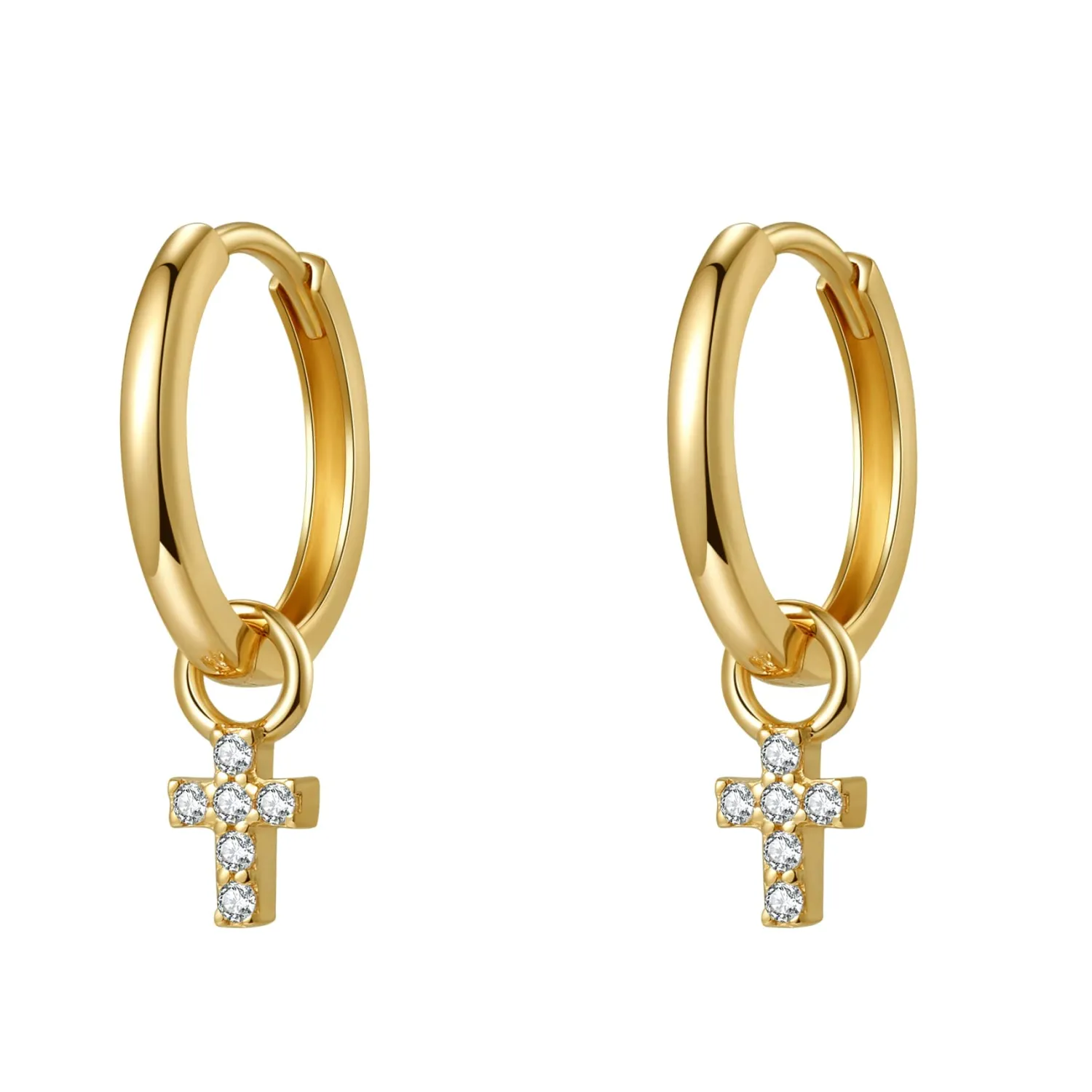 Ohrstecker | Hey Happiness Hoffnung Ohrringe 14K Gold