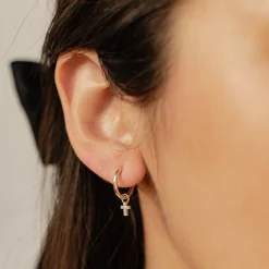 Ohrstecker | Hey Happiness Hoffnung Ohrringe 14K Gold