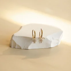 Ohrstecker | Hey Happiness Hoffnung Ohrringe 14K Gold