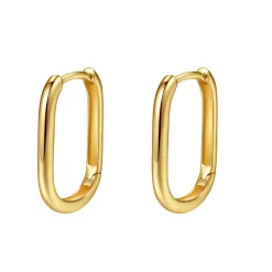 Huggie Ohrringe | Hey Happiness Infinity Ovale Huggie Ohrringe 585 Gold
