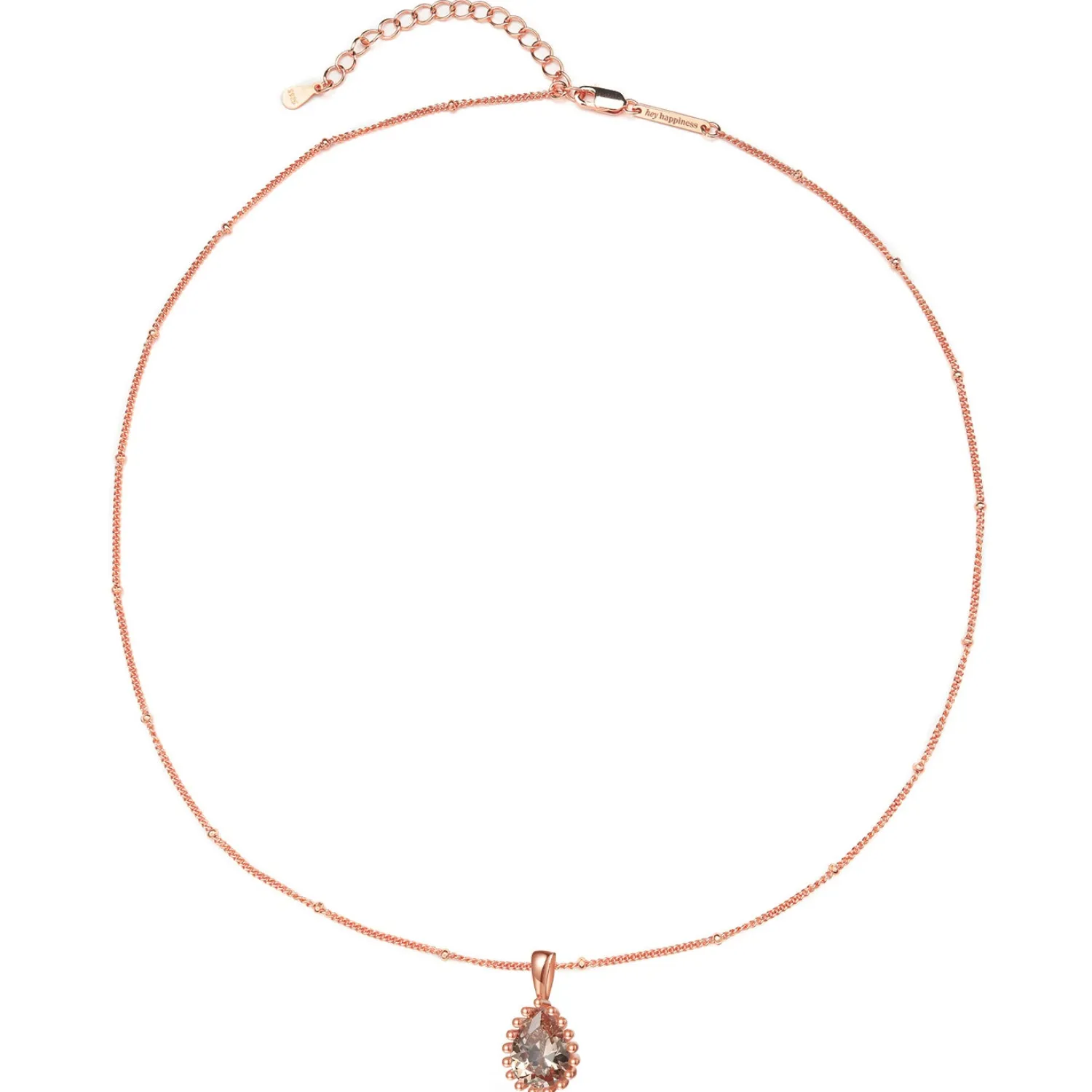 Filigrane Ketten | Hey Happiness Januar Granat Geburtsstein Halskette Sterlingsilber