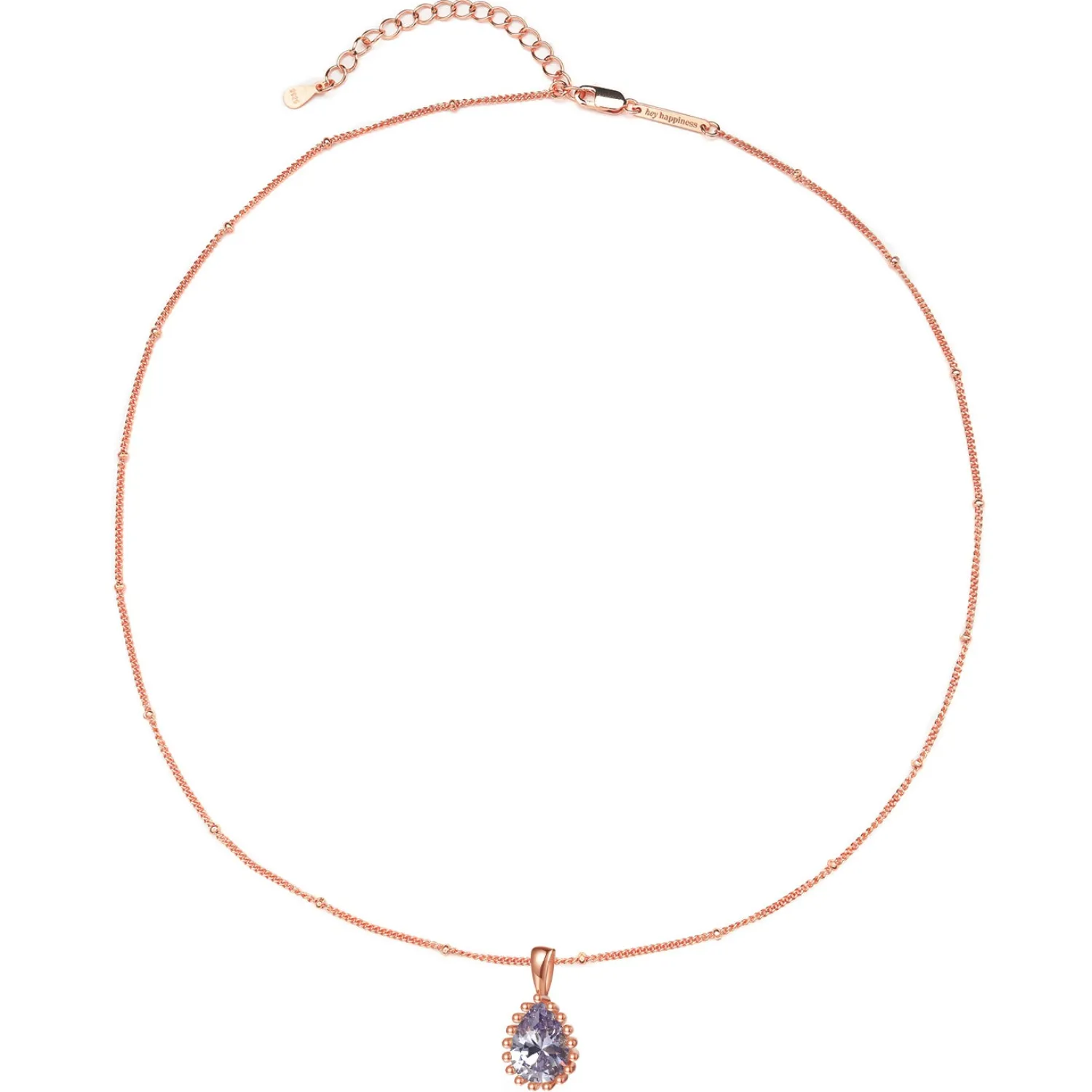 Filigrane Ketten | Hey Happiness Juni Alexandrit Geburtsstein Halskette Sterlingsilber