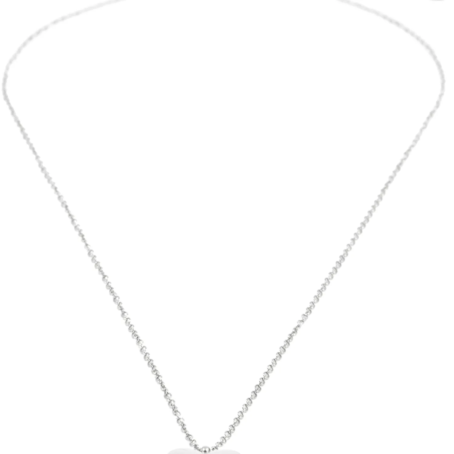 Filigrane Ketten | Hey Happiness Kette Liebe Herz Anhänger in Silberfarbe Silver