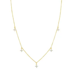 Filigrane Ketten | Hey Happiness Kette mit Blume Charms aus Sterlingsilber