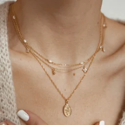 Filigrane Ketten | Hey Happiness Kette mit Blume Charms aus Sterlingsilber