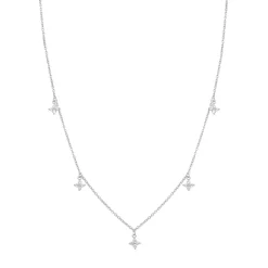 Filigrane Ketten | Hey Happiness Kette mit Blume Charms aus Sterlingsilber